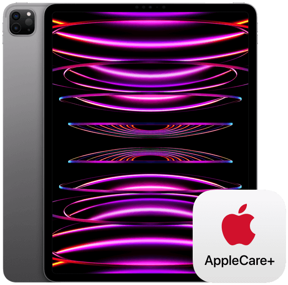 iPad Pro and AppleCare+ logo.